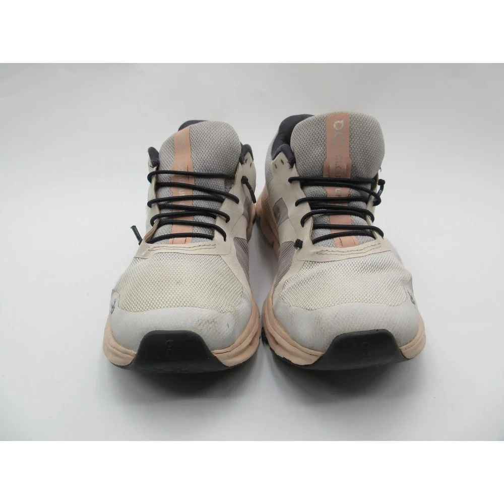 On CloudRunning Shoes Womens Size 8 Beige Gray CloudTec Sneakers 46.98078